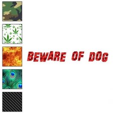 Beware of Dog, Vinyl Decal Sticker, 40 Patterns  3 Sizes, 98