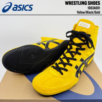ASICS Wrestling Boxing Shoes 1083A001 EX-EO TWR900 Yellow/Black