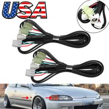 Pair Jdm Side Marker City Light Wire Harness For Honda Civic Acura Eg Ek9 Dc2