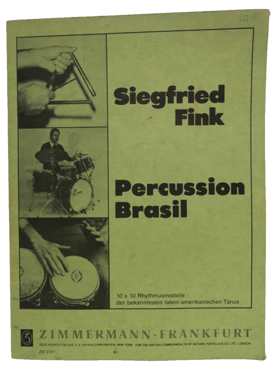 【中古】 Art of Percussion SiegfriedFink Siegfried Fink Percussion Brasil Zimmerman Frankfurt 1978