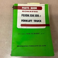 Komatsu FG10H FG15H FG18H-1 PARTS MANUAL BOOK CATALOG LIST FORK LIFT TRUCK GUIDE