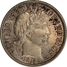 1913 MS64 Barber Dime, PCGS 59899814