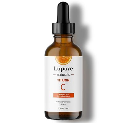 Lupure Professional Vitamin C Face Serum 20% Anti Aging Facial Super Vit C Se...