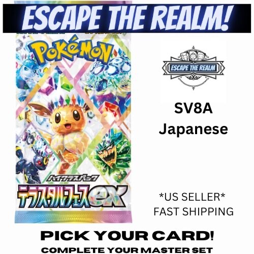 Pokemon Japanese Terastal Festival PICK YOUR CARD! Regular/ holo/ex