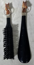Vintage Horse Head Shoe Horn  Brush Lot