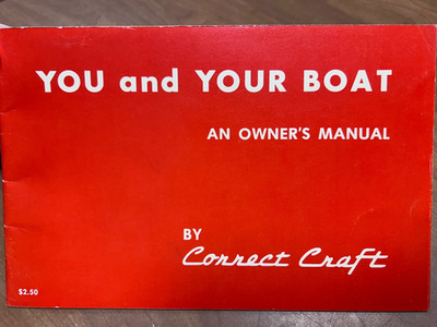 1972 Correct Craft Nautique Owner's Manual and Brochure