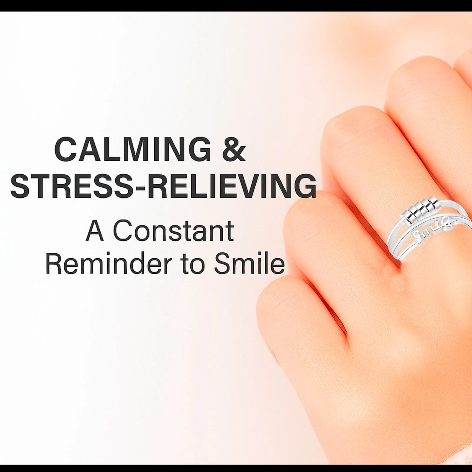 Fidget ring for anxiety