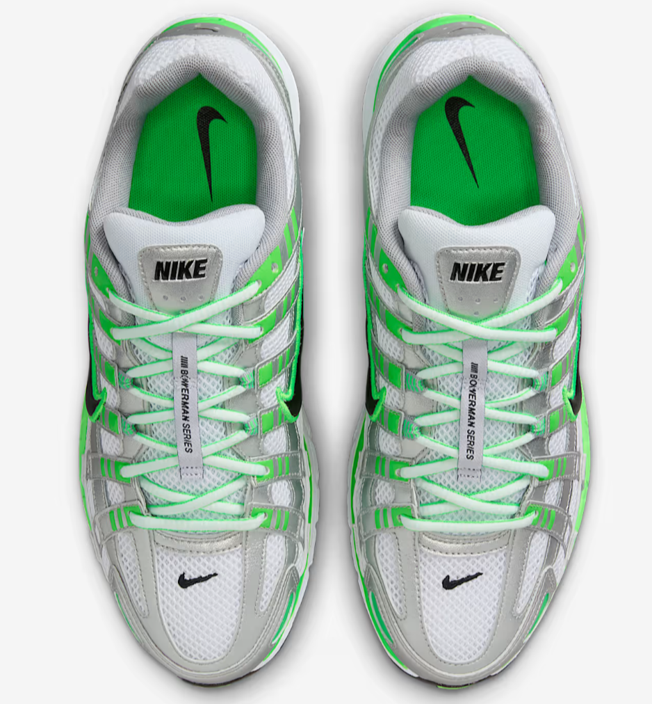 Nike P-6000 Metallic Silver Green Men