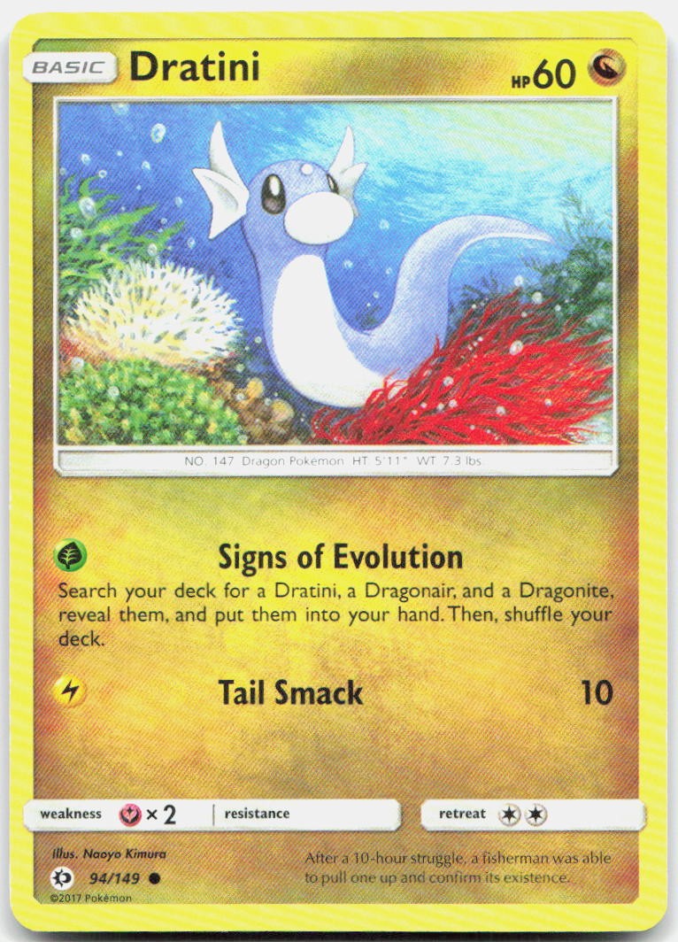 Dratini 94/149 Common SM Base Set Pokemon LP