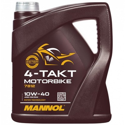 Motoröl Motorbike 4-Takt 10W-40 MANNOL API SL 4 Liter Motorenöl Motor Motoren Öl