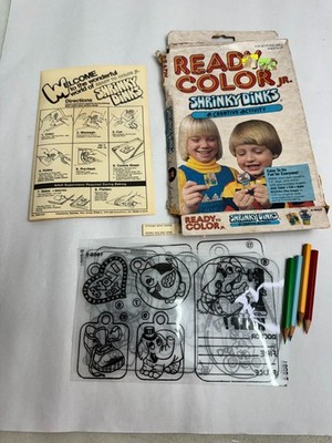 Ready To Color Jr. Shrinky Dinks Creative Activity Set Colorforms #1602 See Desc