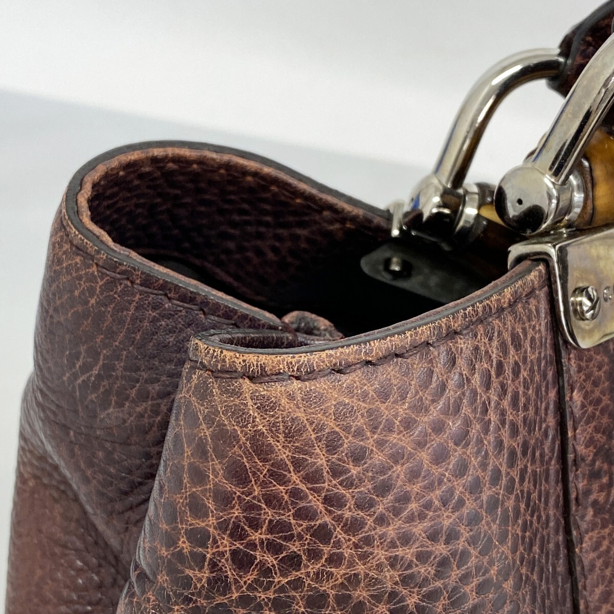 GUCCI Tote Bag  232947 Leather silver hardware 51990 thumbnail 7