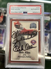 2000 Fleer Greats of the Game #103 Dick Allen Auto PSA DNA Authentic