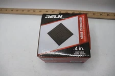 Reln Square Shower Drain w/ Drain Cover Matte Black Stainless Steel 4 x 4