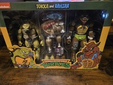 NECA TMNT Tokka and Rahzar 2-Pack Action Figures Cartoon Collectibles Set