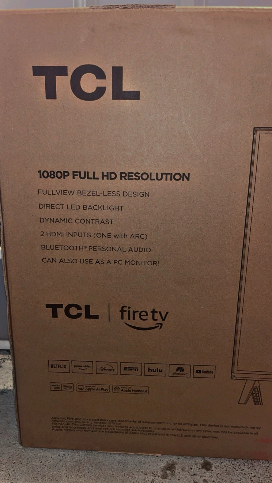 TCL 32-Inch Class S3 1080p LED Smart TV with Fire TV (32S350F, 2023 Model) Black