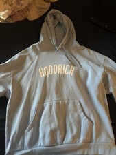 Hoodrich Blue Pullover Hoodie woman’s xl Cotton Fleece Logo Pockets Drawstring