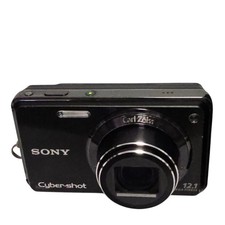 Sony Cyber-shot DSC-W290 12.1MP Digital Camera Black Battery Charger 4GB SD Card