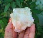 Green Apophyllite Crystals With Stilbite Minerals Specimen #A9