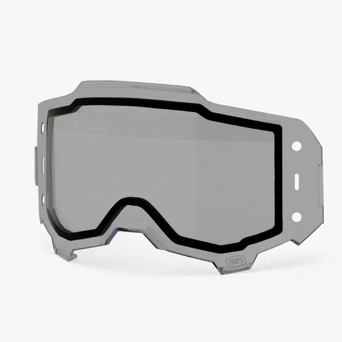 100% Armega FORECAST Dual/Enduro MX Motocross Goggles Lens (Grey/Smoke)