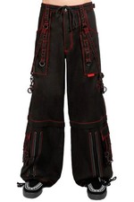 Tripp NYC Super Stud Pants Black/Red - Goth, Mall Goth, Street Goth