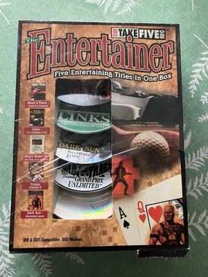 Take Five 'The Entertainer' 5 Games Box Big Box PC Game Windows/DOS 1995