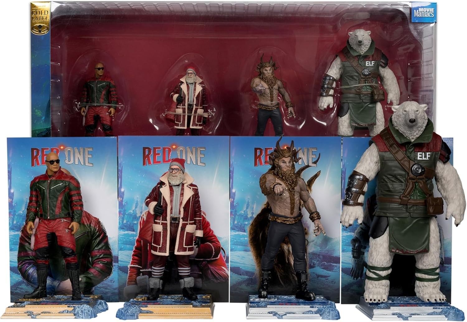 Toy Red One Callum Drift, Nick, Garcia & Krampus 6" Posed Figure 4Pack