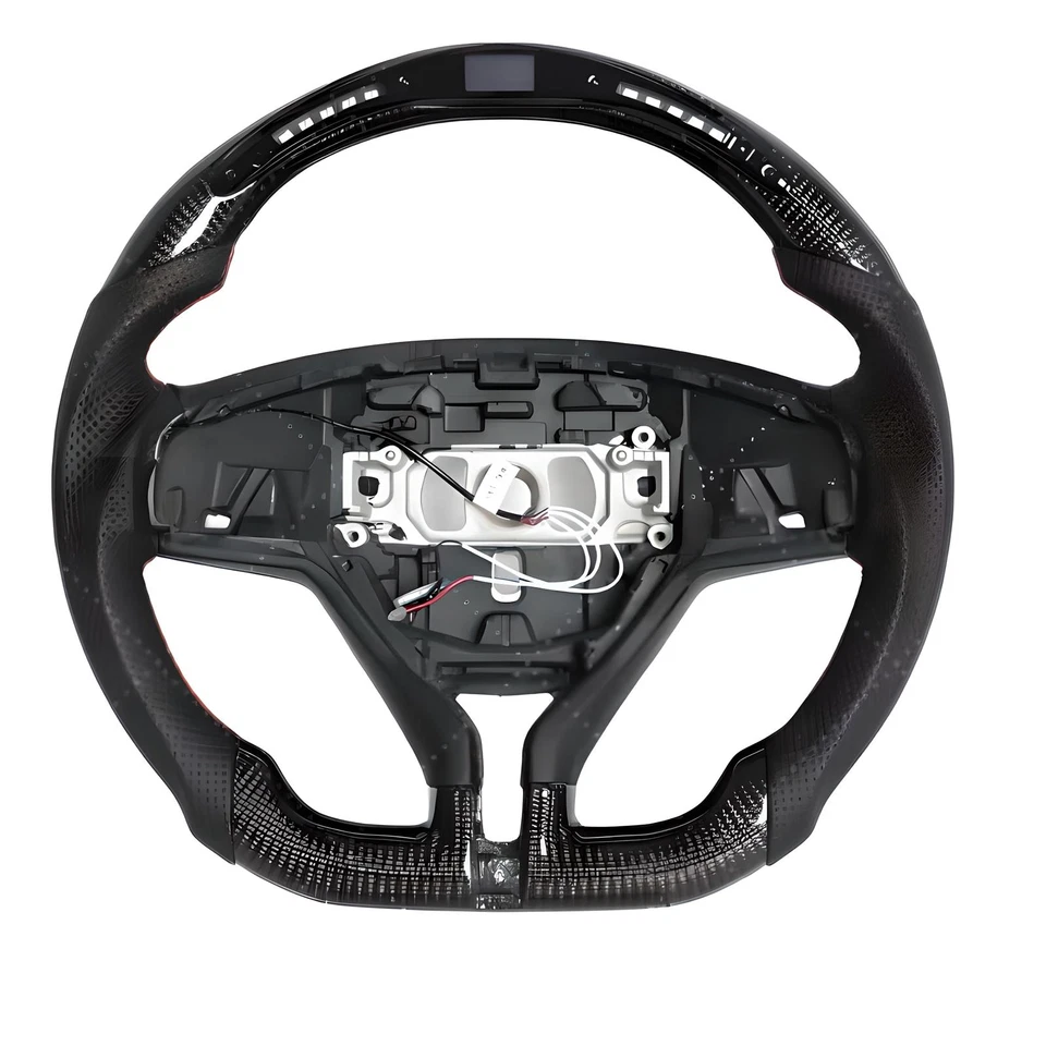 LED Steering Wheel For 2015-2024 Maserati Ghibli Quattroporte Carbon Fiber Foto 2 de 4