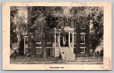 Vintage Wayside Inn Postcard Frederick MD Historic Building