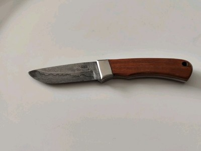 Friedrich Evertz Solingen FES Damas 400  Vintage Damast 400 Jagdmesser