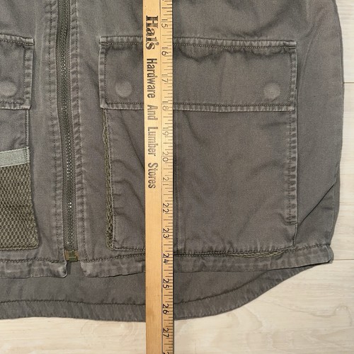 Structure USA Mens Vest Size M Utility Hunting Fishing Military Green Vented VTG - Picture 7 of 7