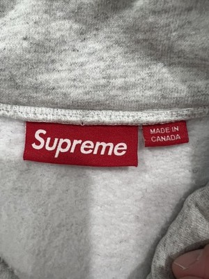 Supreme Collegiate Half Zip Pullover Ash Grey (24FW) Size Medium
