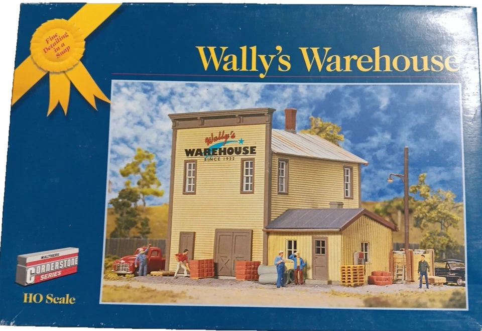 WALTHERS CONERSTONE 933-3605 WALLY'S WAREHOUSE HO=1/87 KIT GOLD SERIES/LAYOUT - Image 3 of 4
