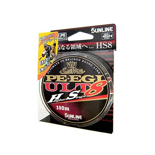 Sunline Pe Line Salty Mate Pe Egi Ult Hs8 180M 0.4 3.3Kg 8 White Pink Light