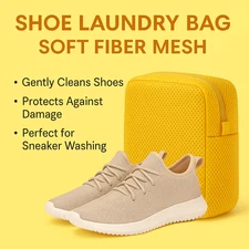 Shoe Laundry Bag – Soft Mesh Wash Bag for Sneakers – Gentle Cleaning – Anti-Defo
