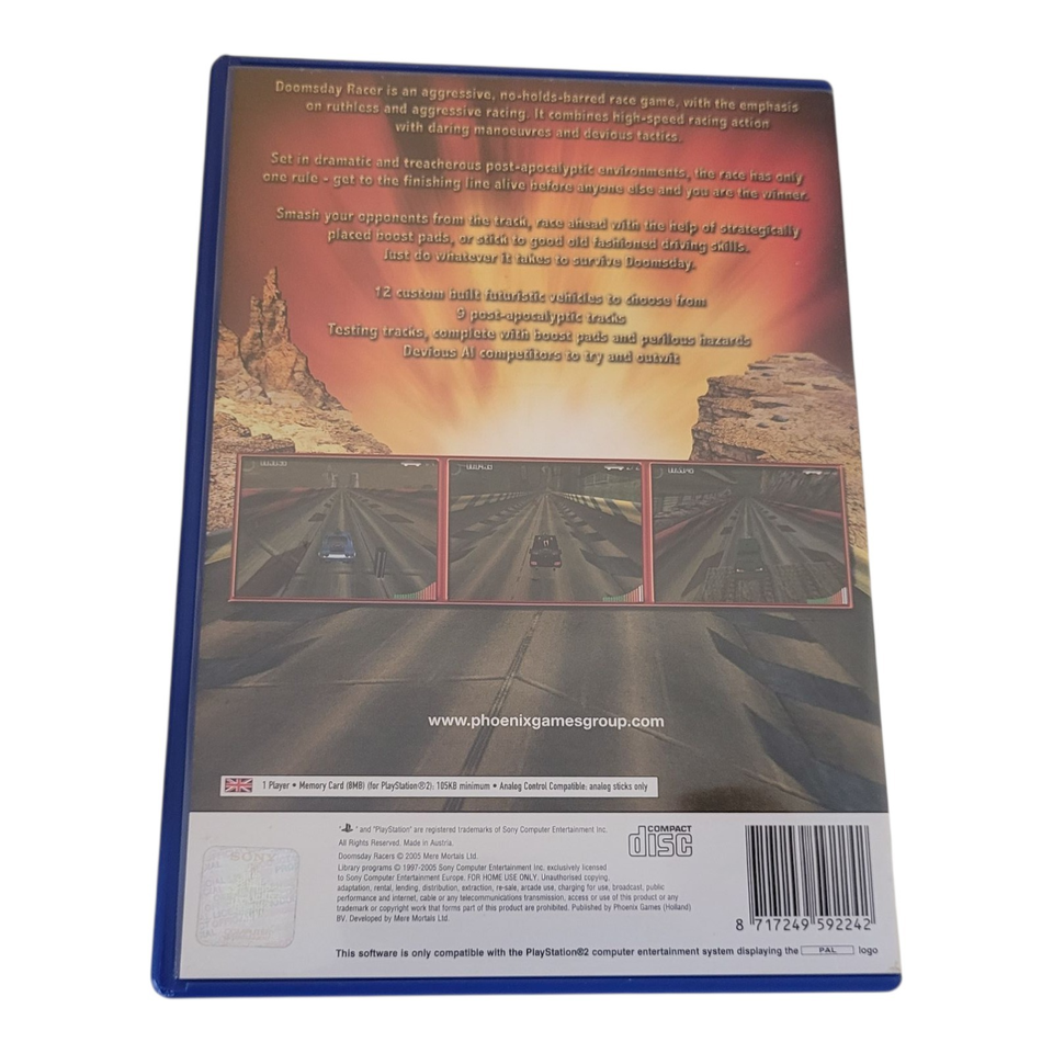 Doomsday Racers PS2 Boxed With manual MINT DISC PAL UK | eBay
