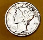 Semi Key Date 1927 P Mercury Silver Dime VF Very Fine