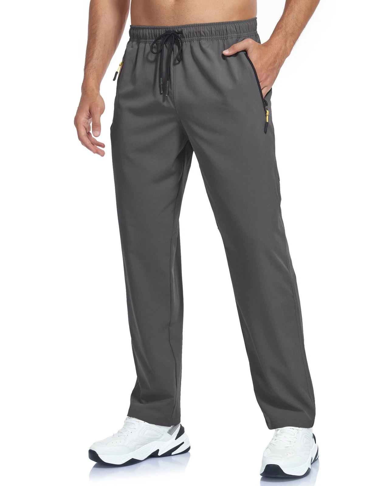 Mens Hiking Pants Lightweight Quick Dry Waterproof Mens Camping Joggers Sweat...