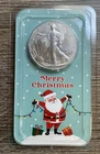 2022  1oz .999 Fine Silver Eagle  - Sealed Littleton Merry Christmas