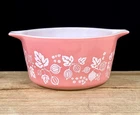 Pyrex PINK Gooseberry # 473 Vintage Casserole Dish, No Lid Nearly Mint