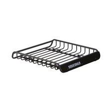 Heavy Duty Steel Cargo Basket Roof Rack Fit Yakima Streamline Crossbars - Black
