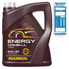 5L MOTORÖL MANNOL ENERGY COMBI LL 5W-30 5W30 für BMW MERCEDES PORSCHE VW MINI