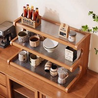 KüChe GewüRzregal Holz Organizer Arbeitsplatte Schrank Aufbewahrung 3 Ebenen