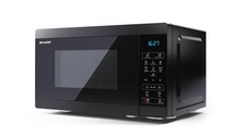 Image of SHARP YC MS02U B Compact 20 Litre 800W Digital Microwave 11 power levels ECO