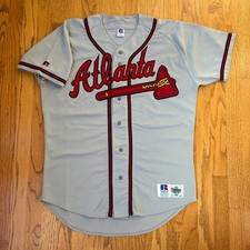 VTG 1993 Atlanta Braves Russell Athletic OG Diamond Collection Jersey sz 44 L XL