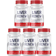 Liver Renew Healthy Liver Support Formula, 5 Bottles Official For Liver Health