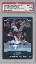 2004 Bowman Draft Aflac All-American Chrome Refractor Cameron Maybin PSA 9 b7i