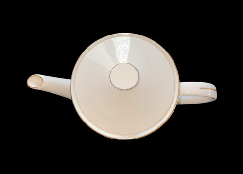 Vintage Lenox Hayworth Cosmopolitan Ivory Gold Fine Bone China Kaffeekanne Neuwertig - Bild 6 von 10