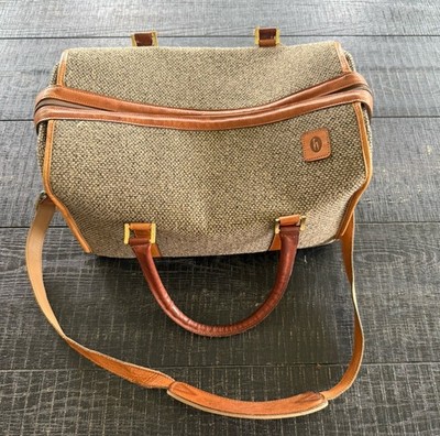 Vintage Hartmann Tweed Carry-On Duffle Bag Travel Weekender Luggage