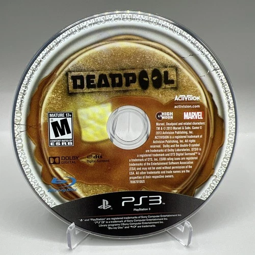 Deadpool (Sony PlayStation 3, 2013) Video Game Disc Only PS3 Tested Working